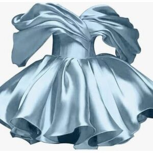 Elegant Blue Off-Shoulder Dress size 18